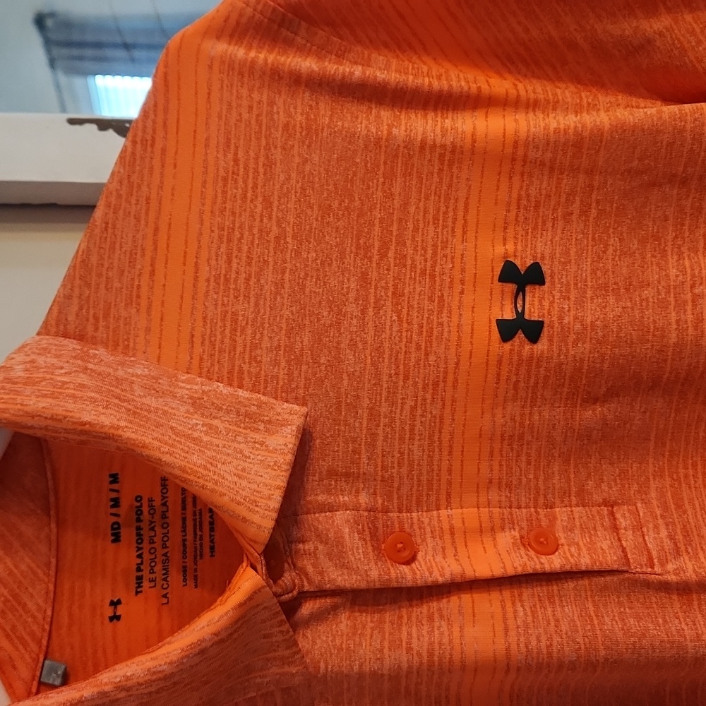 Under Armour Orange Polo Shirt